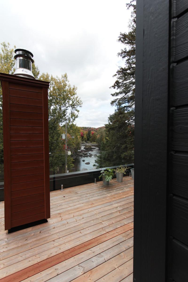 Maison Laurentides vue cadrée